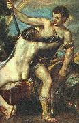 TIZIANO Vecellio Venus and Adonis, detail AR China oil painting reproduction